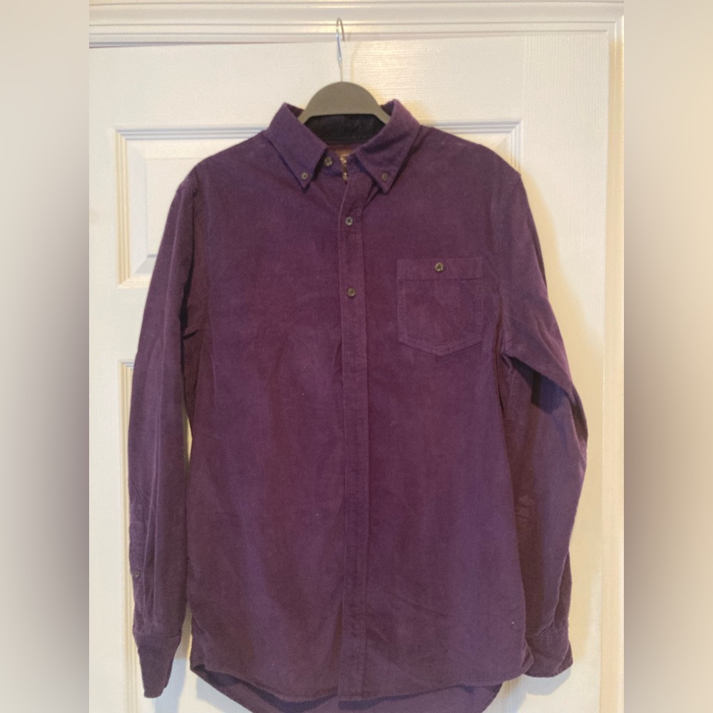 Black Brown 1826 Men's Rich Purple Casual Shirt